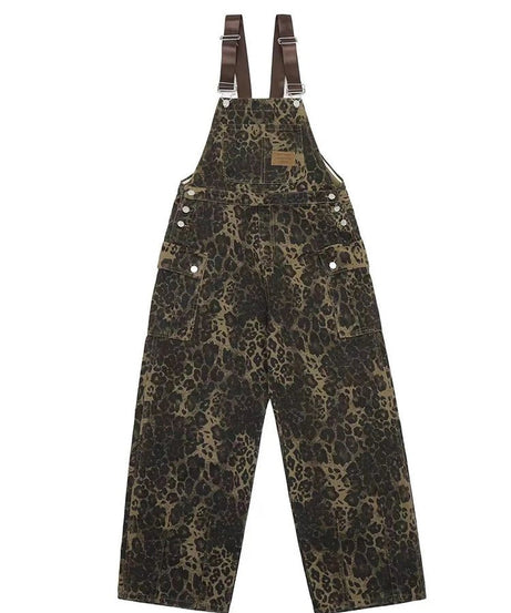 Cargo Leopard Jumpsuit - Jumpsuits