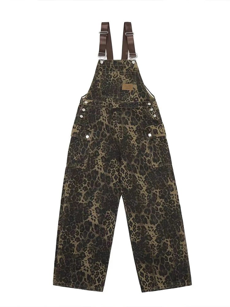 Cargo Leopard Jumpsuit - Jumpsuits