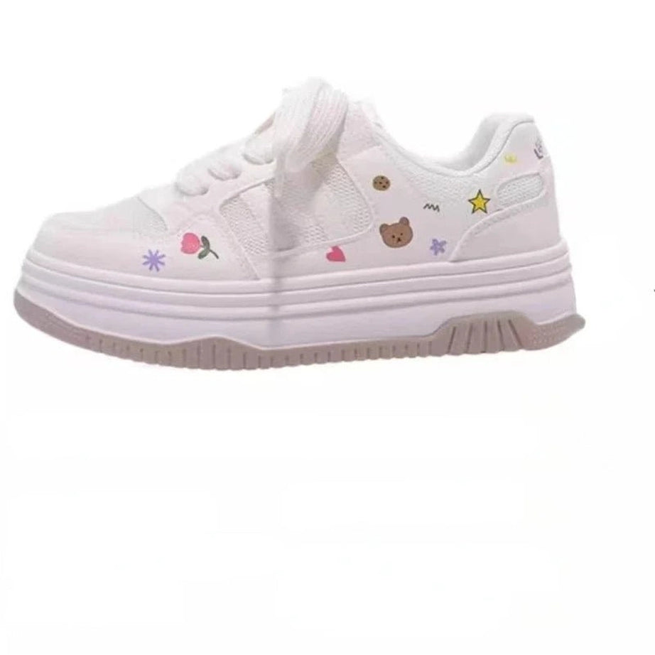 Kawaii Cartoon Mesh Sneakers Shoptery