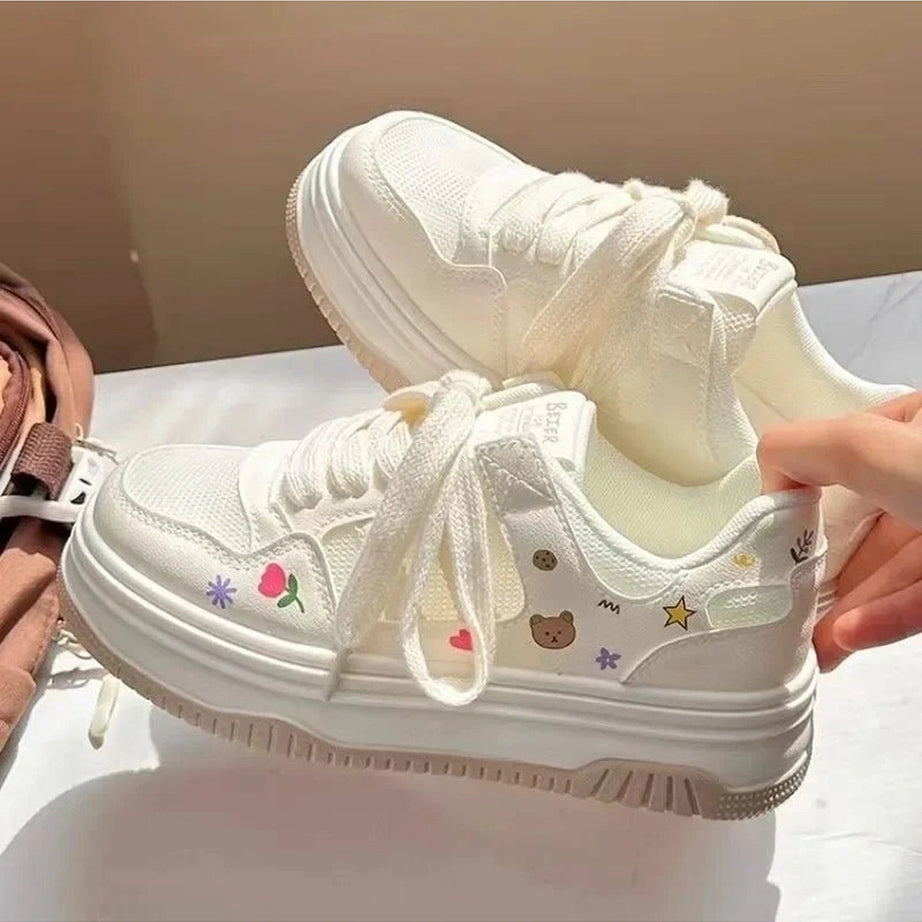 Kawaii Cartoon Mesh Sneakers Shoptery