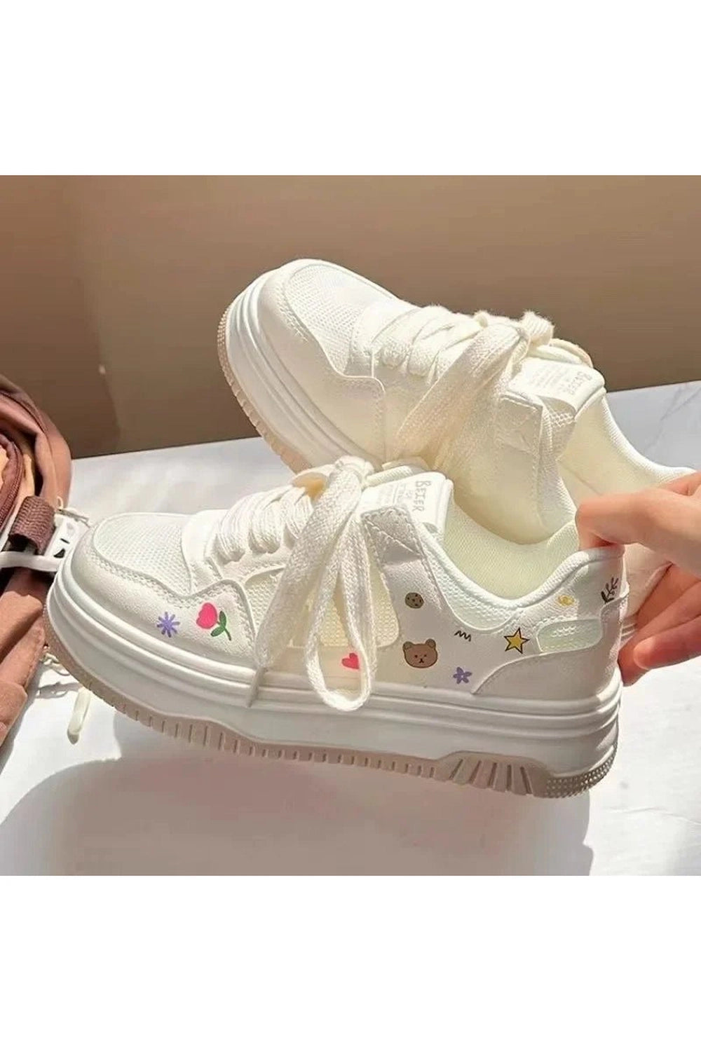 Kawaii Cartoon Mesh Sneakers Shoptery