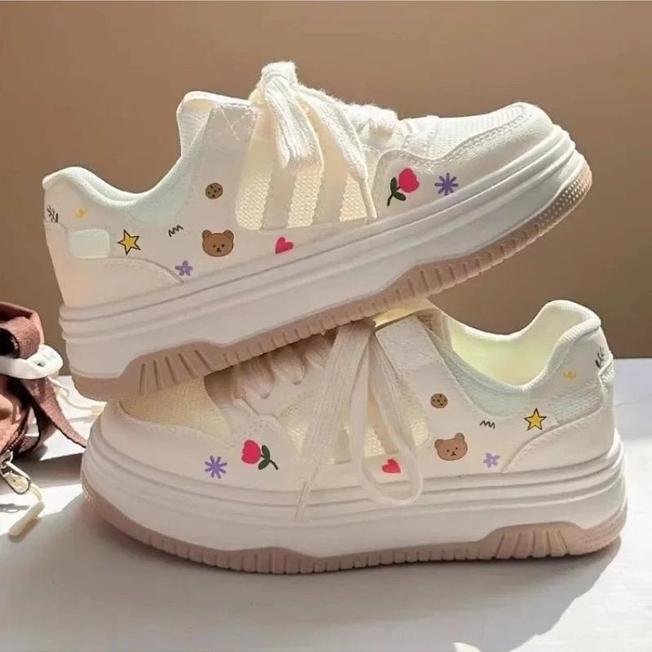 Kawaii Cartoon Mesh Sneakers Shoptery