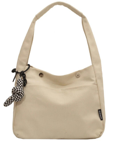 Casual Canvas Shopping Bag - Bags