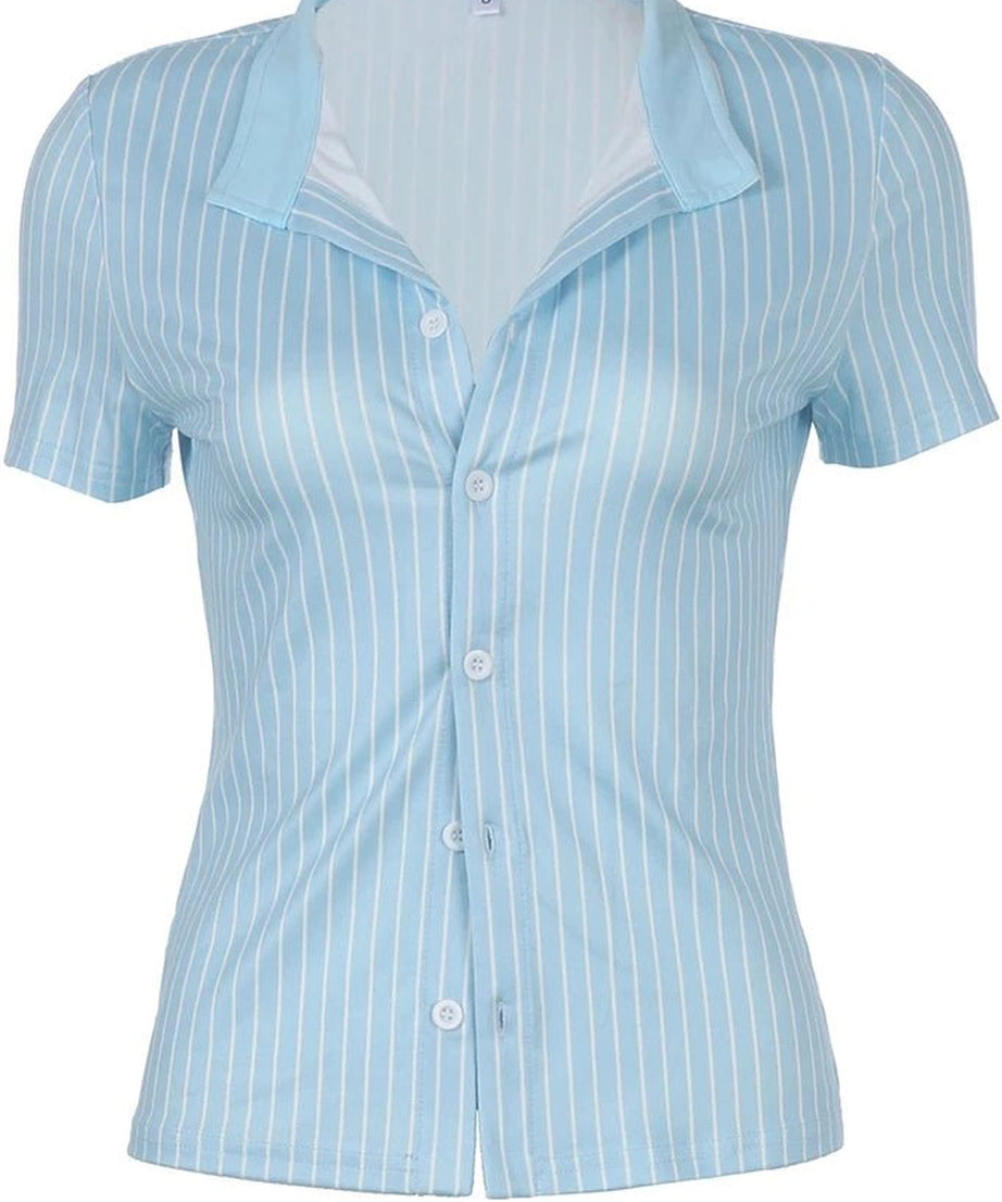 Casual Chic Striped Shirt - Shirts