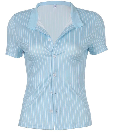 Casual Chic Striped Shirt - Shirts