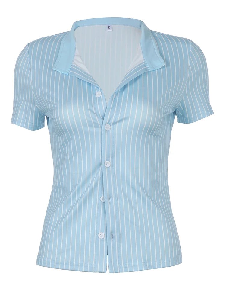 Casual Chic Striped Shirt - Shirts