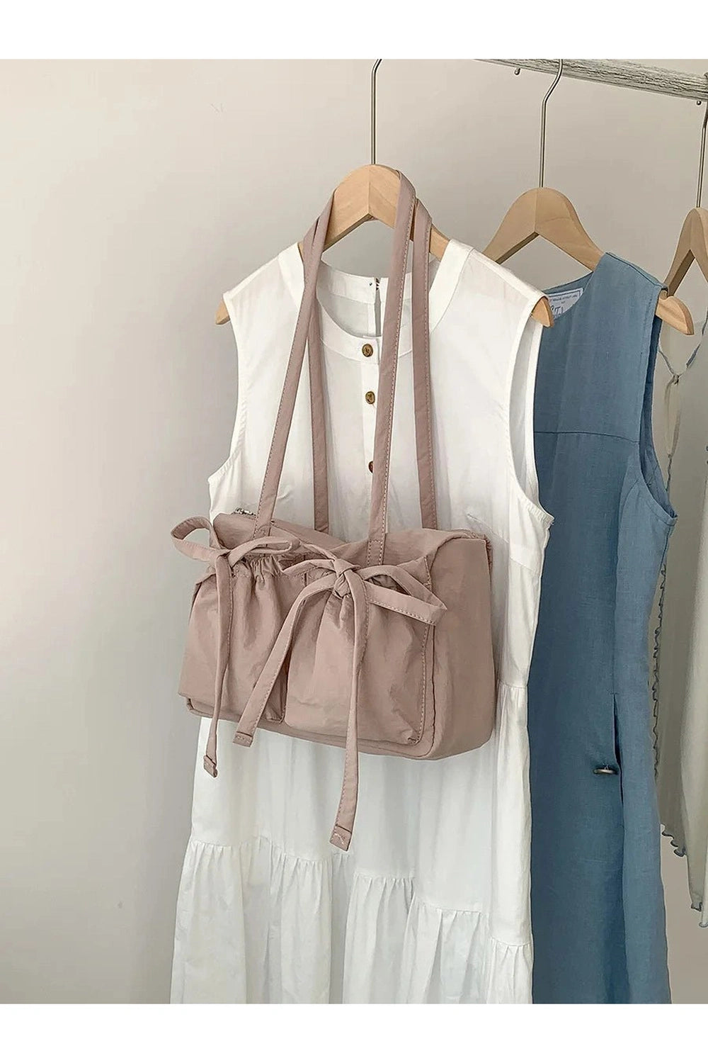 Coquette Casual Nylon Shoulder Bag pink 29 22.5 12.5cm Shoptery