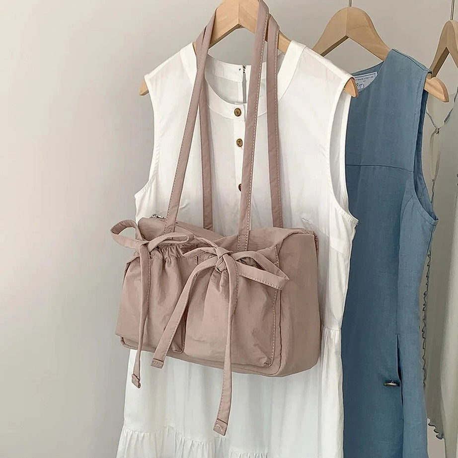 Coquette Casual Nylon Shoulder Bag pink 29 22.5 12.5cm Shoptery