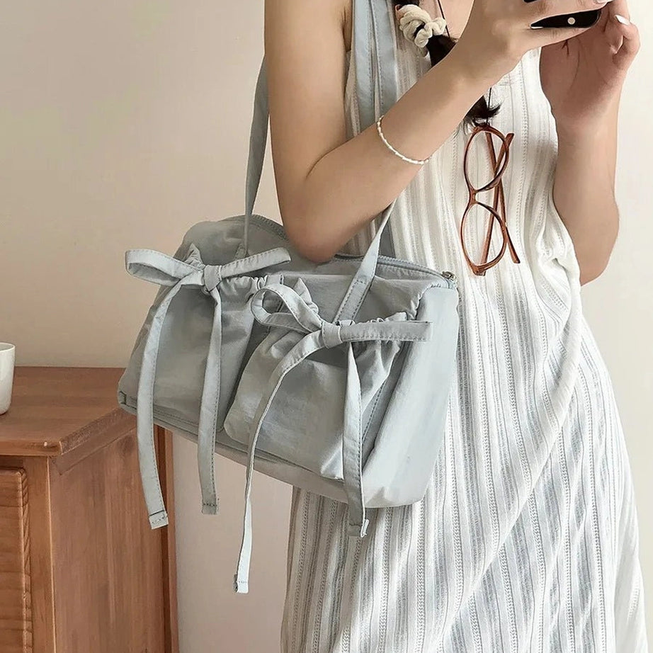 Coquette Casual Nylon Shoulder Bag blue 29 22.5 12.5cm Shoptery