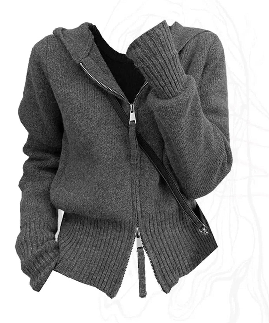 Casual Solid Cardigan - Cardigans