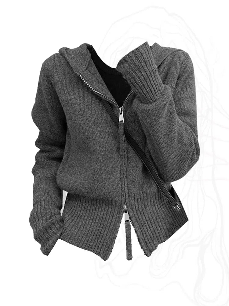 Casual Solid Cardigan - Cardigans