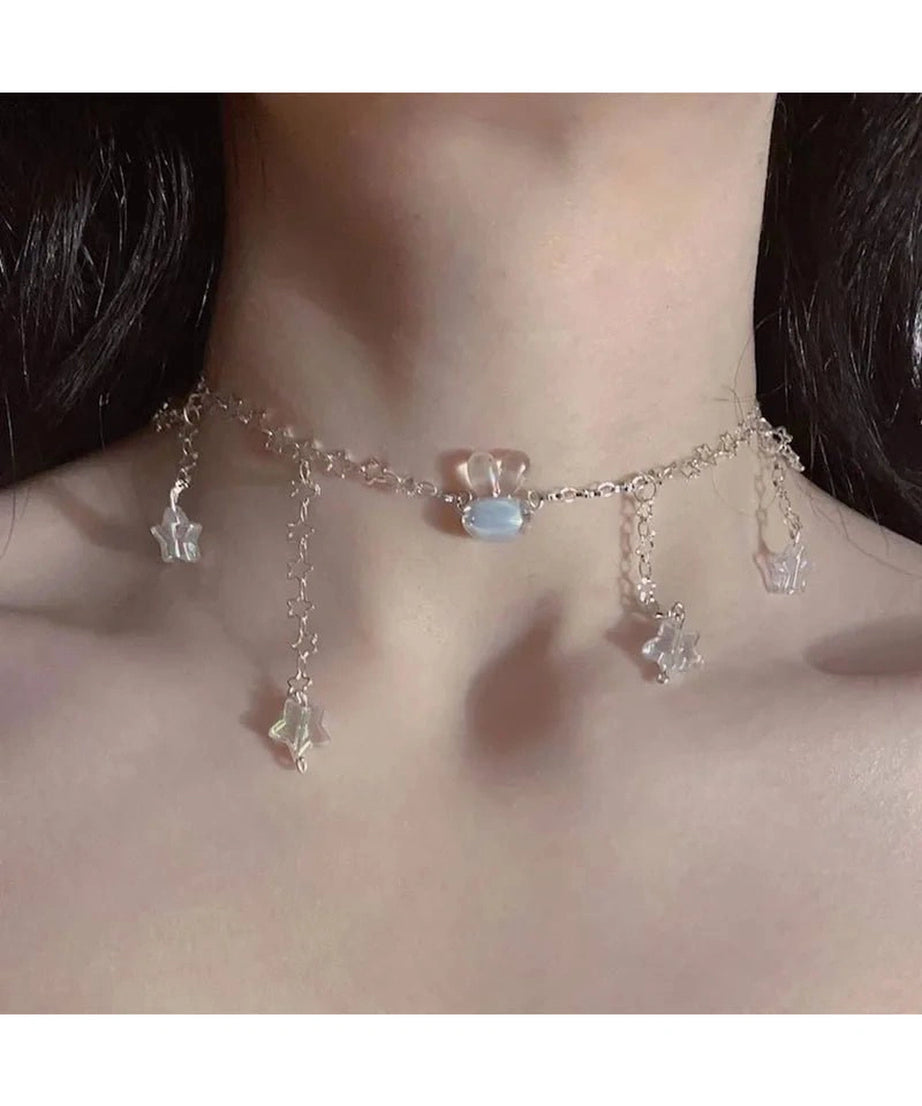 Celestial Crystal Star Choker - Chokers