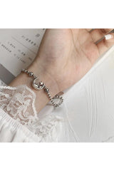 Alt Celestial Moon & Star Silver Bracelet Shoptery
