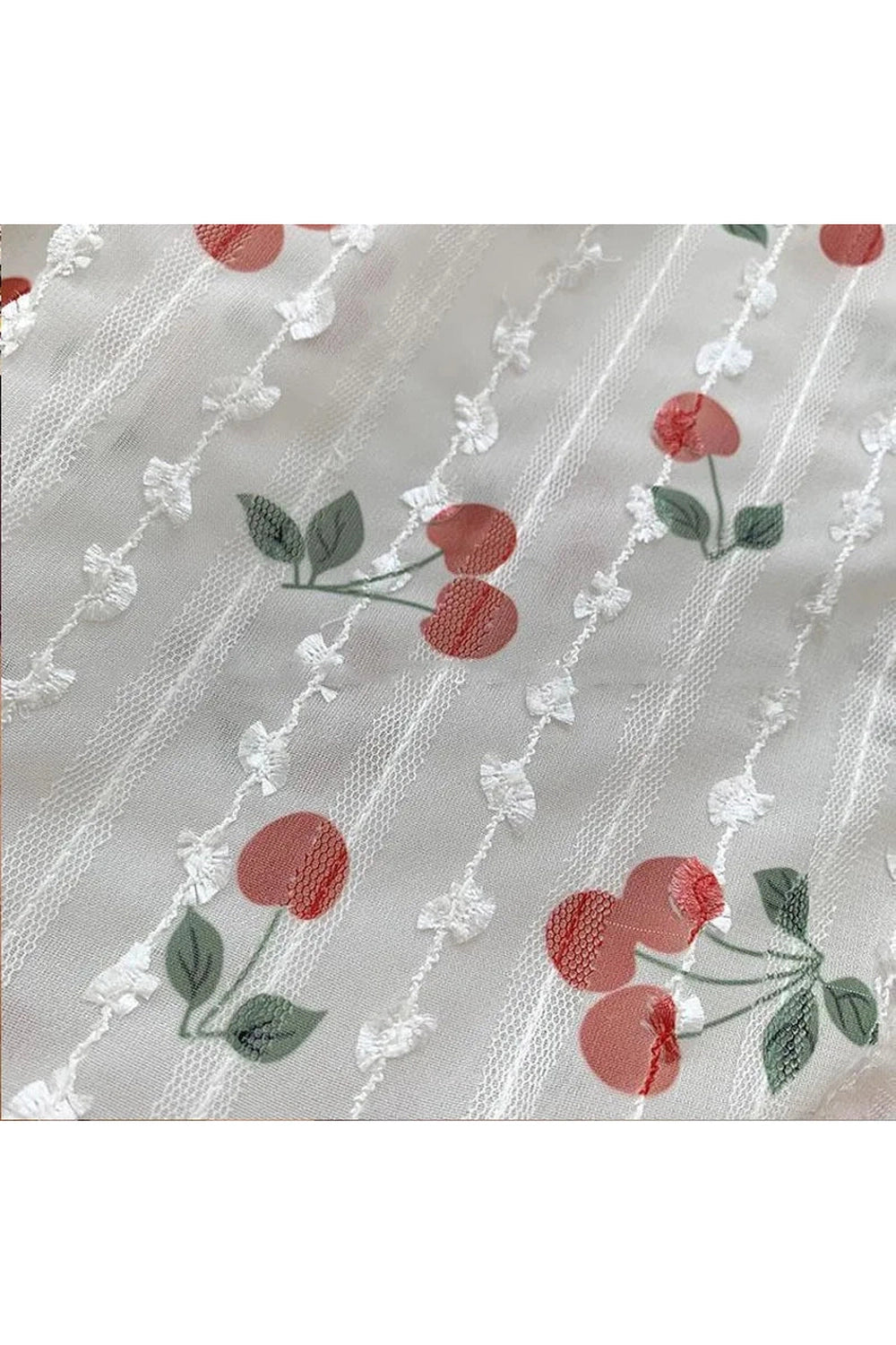 Cherry Blossom Coquette Button-Up Blouse Shoptery