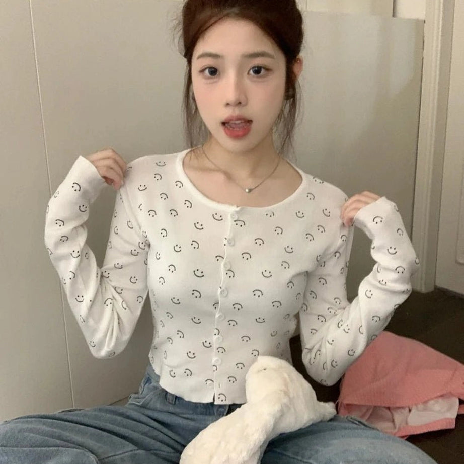 Coquette Fall Cherry Red Floral Cardigan Shoptery