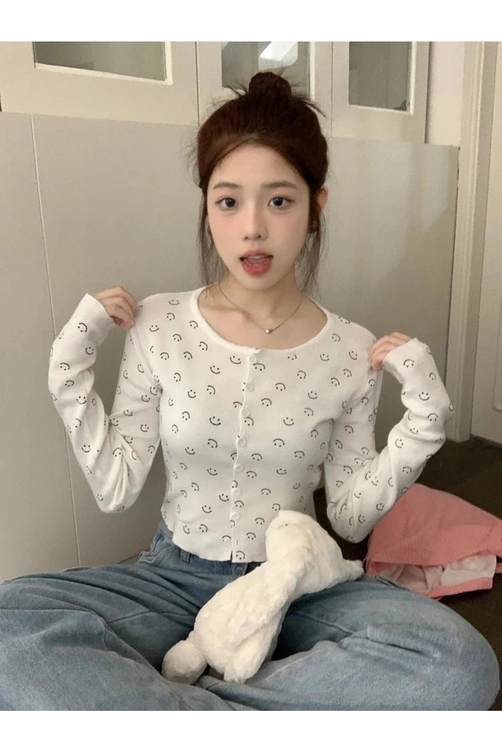 Coquette Fall Cherry Red Floral Cardigan Shoptery