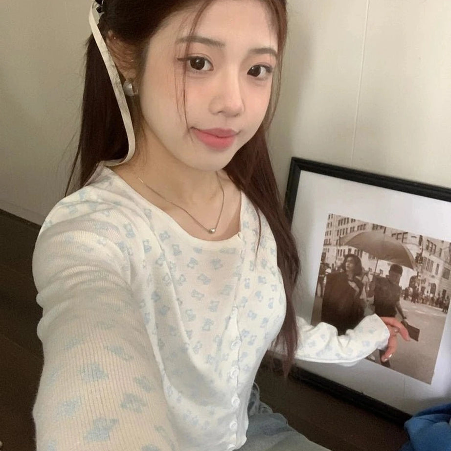 Coquette Fall Cherry Red Floral Cardigan Shoptery