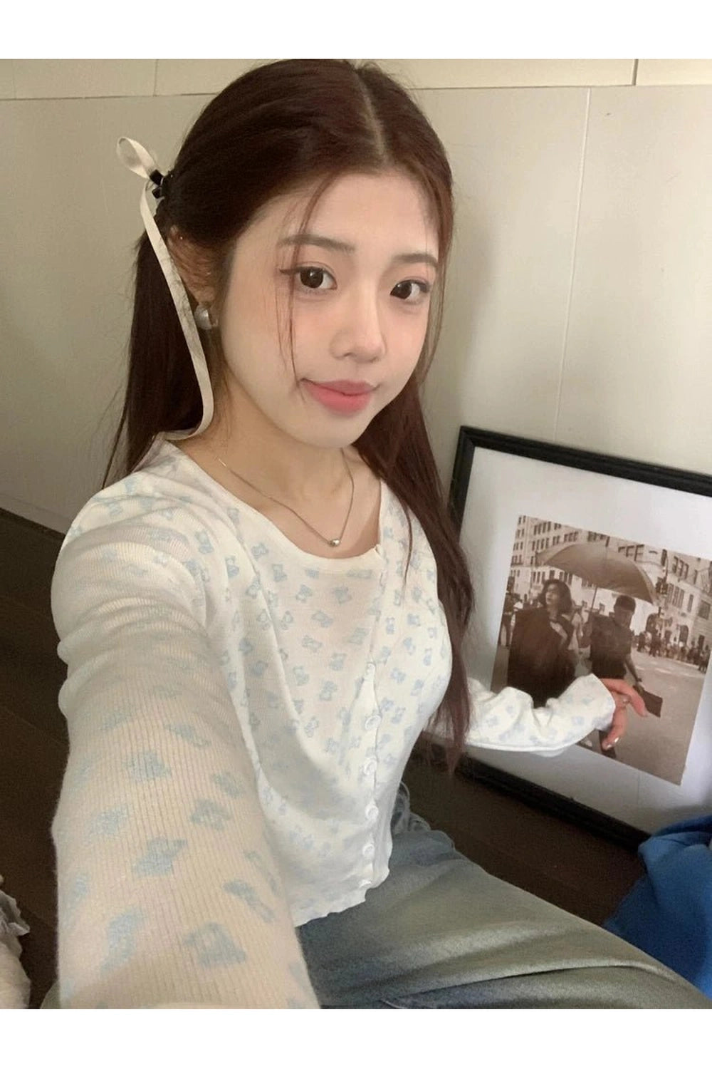 Coquette Fall Cherry Red Floral Cardigan Shoptery