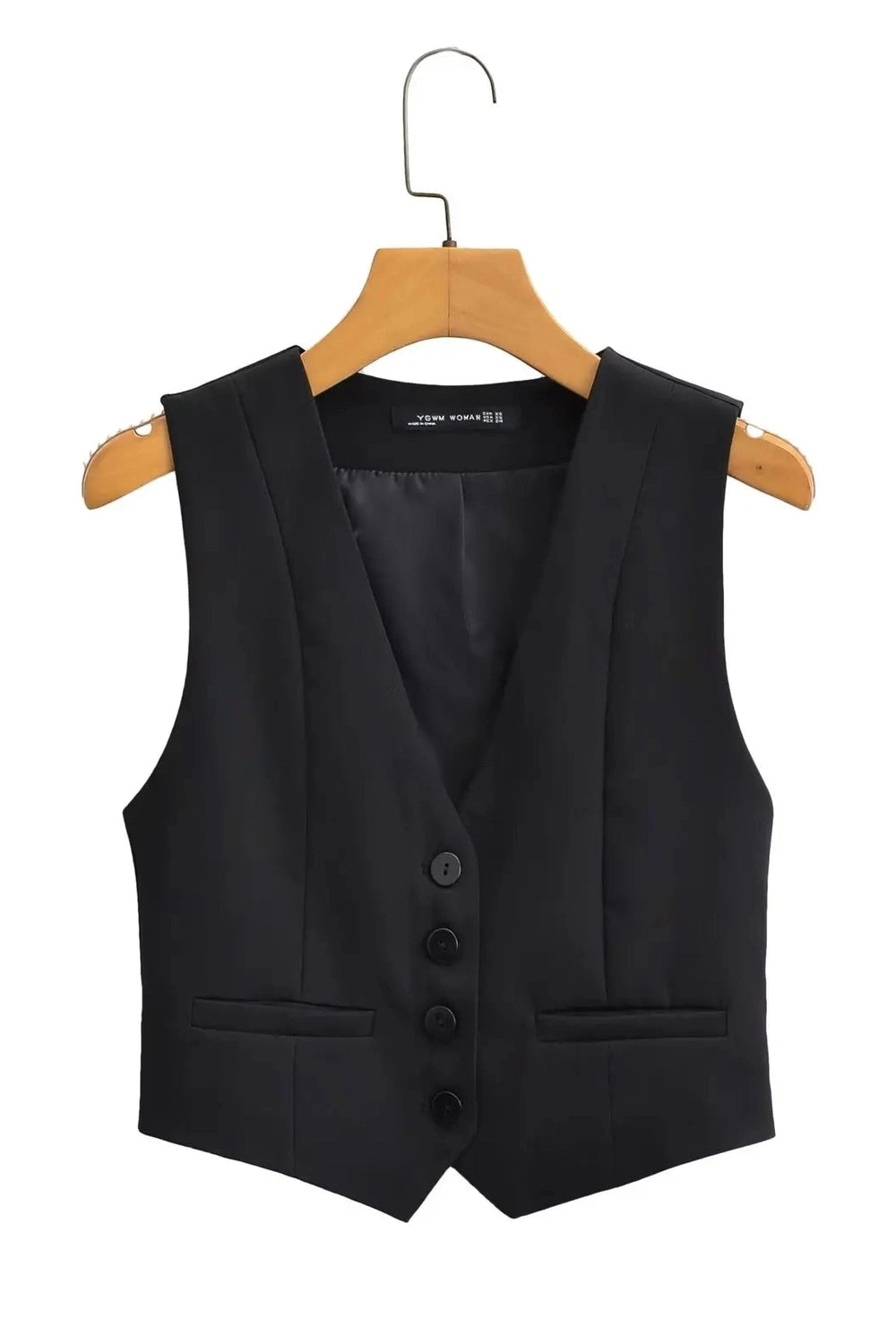 Chic V-Neck White Vest YG CT556HEI Shoptery