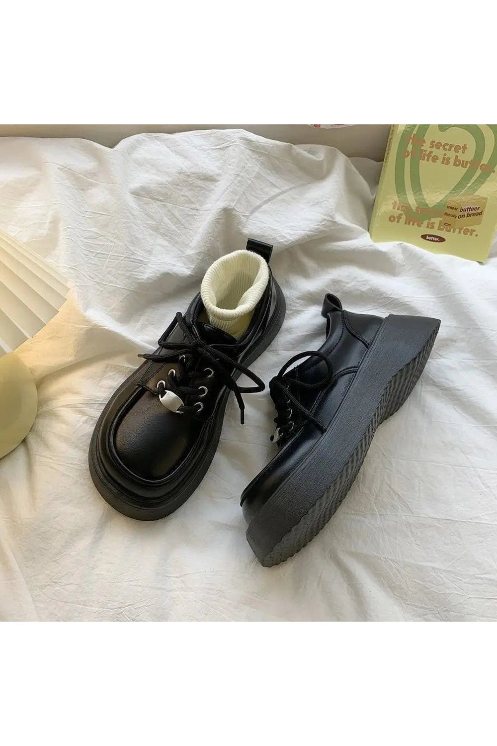 Retro Chocolate Chunky Platform Shoes Shoptery