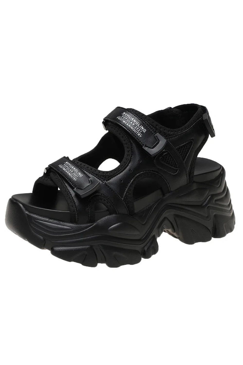Chunky Platform Women Sandals black Shoptery