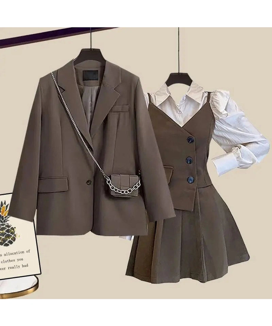 Classic Academia Layered Set - Outfit Sets