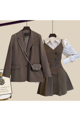 Retro Academia Layered Outfit Set Set Shoptery