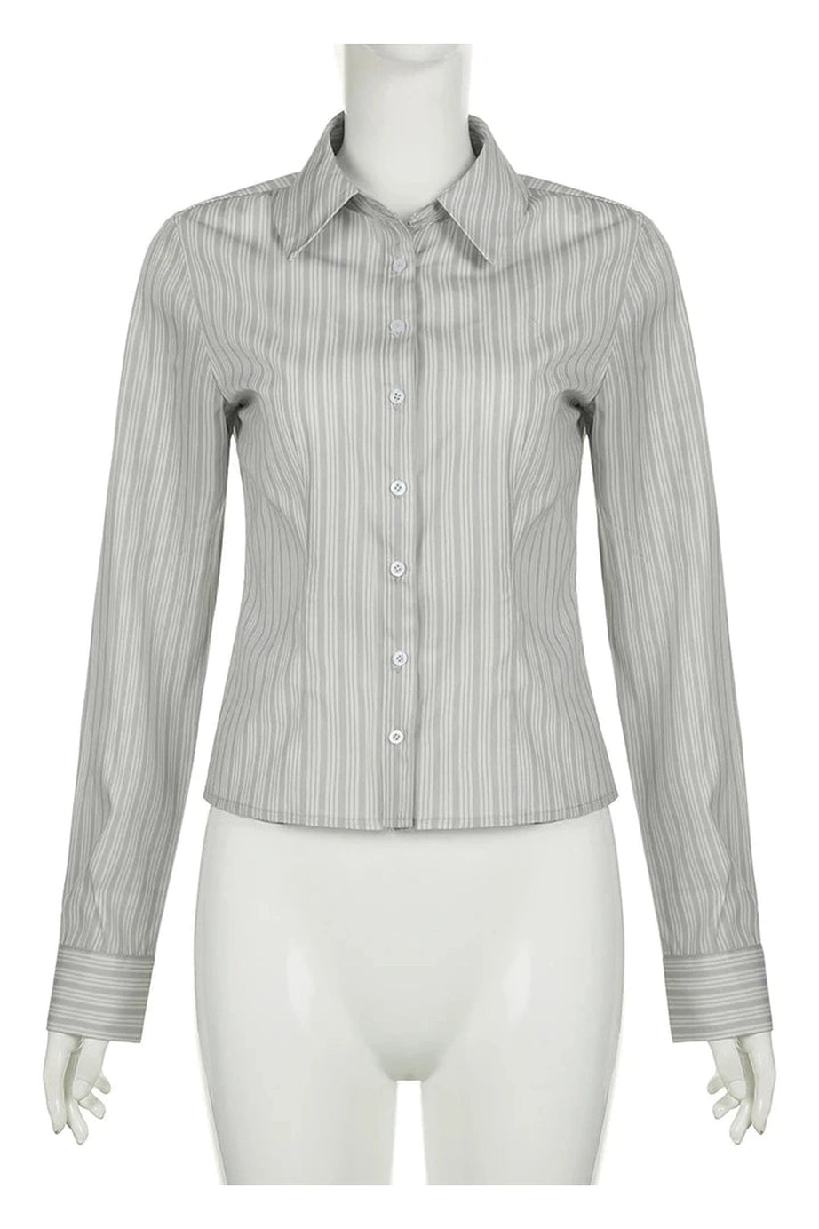 Classic Pinstripe Blouse - Shirts