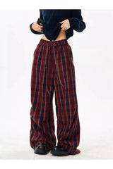 Alt Punk Plaid Baggy Lounge Pants Shoptery