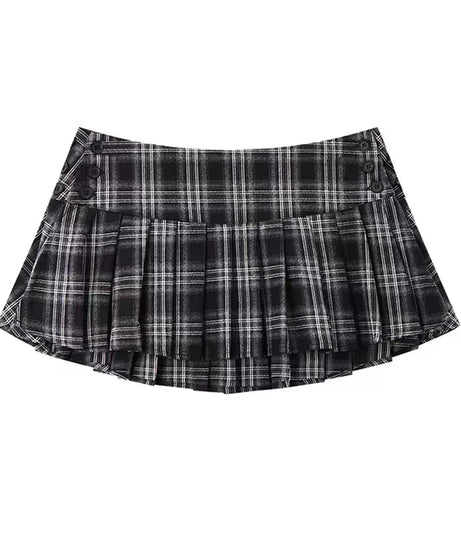 Classic Plaid Mini Skirt - 