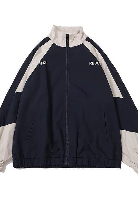 Classic Two - Tone Track Jacket - Coats & Jackets