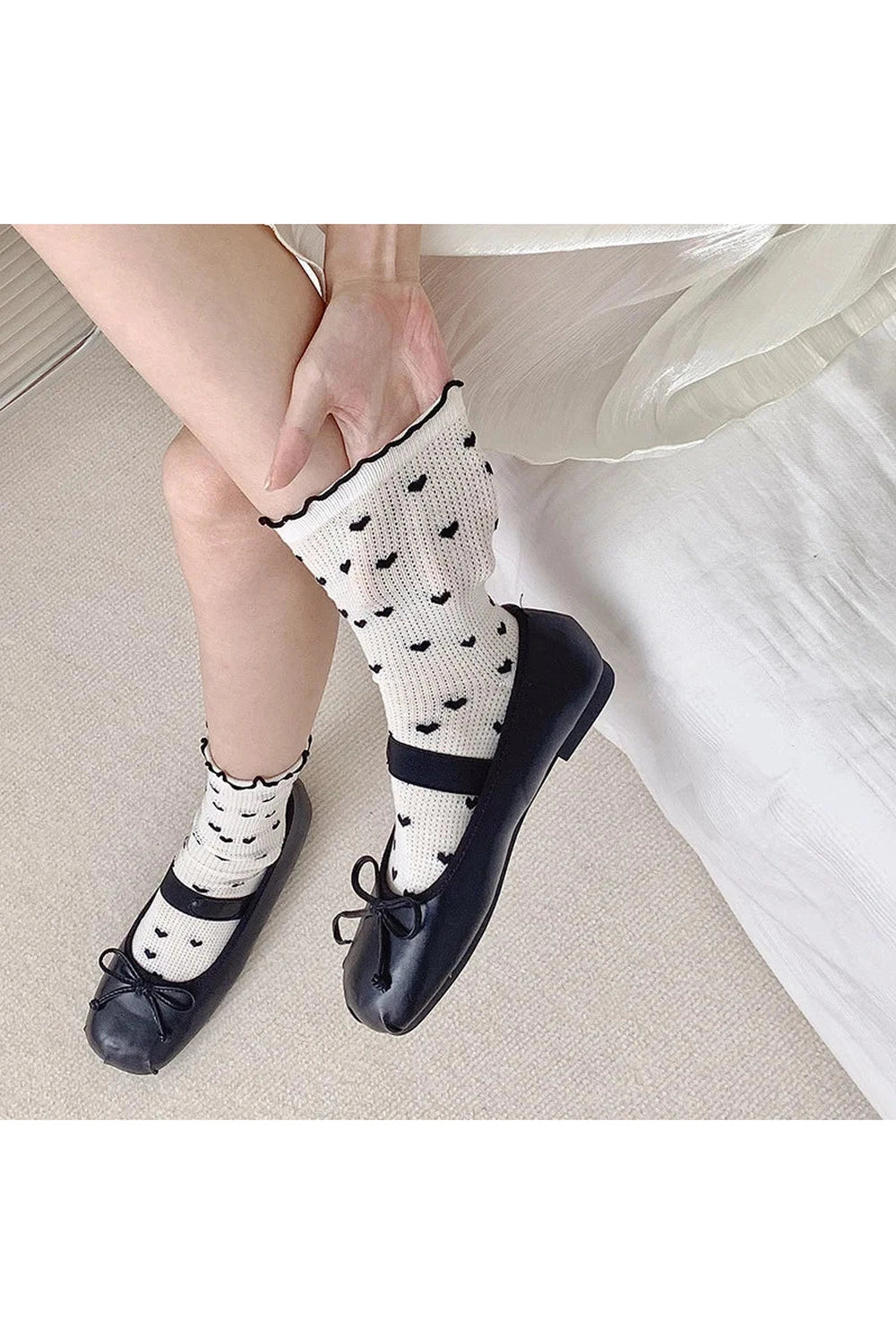 Coquette Colorful Dots Crew Socks Shoptery
