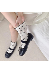 Coquette Colorful Dots Crew Socks Shoptery