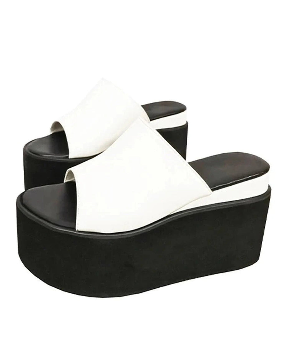 Comfy Wedge Open Slippers -