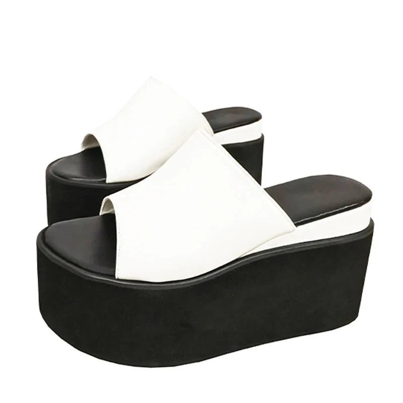 Comfy Wedge Open Slippers -