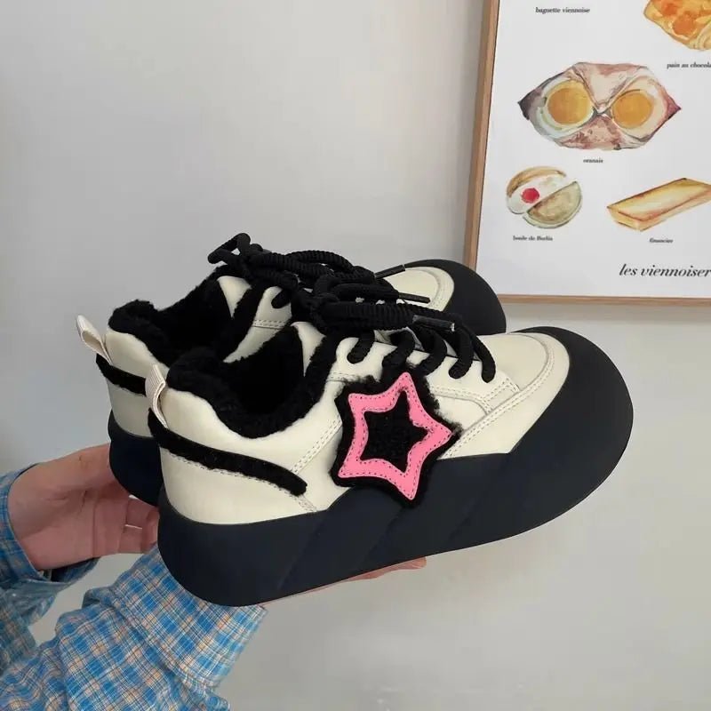 Cosmic Charm Y2k Platform Sneakers Shoptery