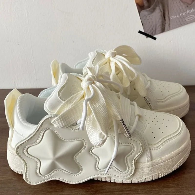 Y2k Kawaii Cosmic Glow Star Sneakers Shoptery