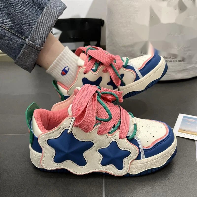 Y2k Kawaii Cosmic Glow Star Sneakers B Shoptery