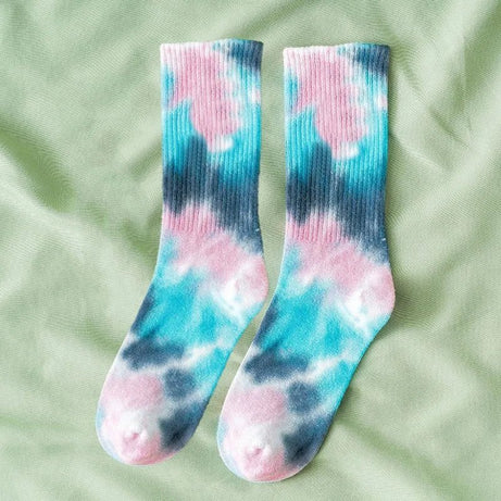 Cosmic Swirl Aesthetic Tie-Dye Socks 5 One size Shoptery