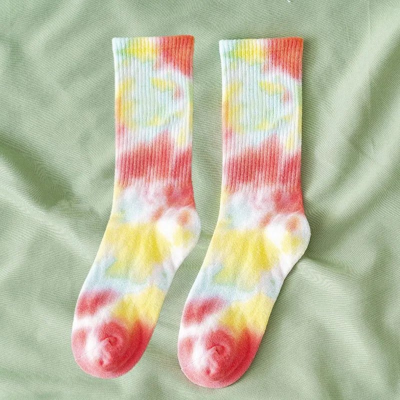 Cosmic Swirl Aesthetic Tie-Dye Socks 6 One size Shoptery