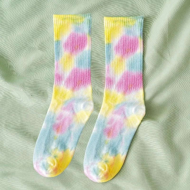 Cosmic Swirl Aesthetic Tie-Dye Socks 9 One size Shoptery