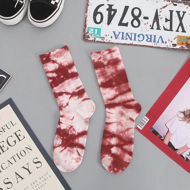 Cosmic Swirl Aesthetic Tie-Dye Socks 15 One size Shoptery