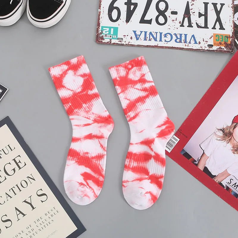 Cosmic Swirl Aesthetic Tie-Dye Socks 13 One size Shoptery