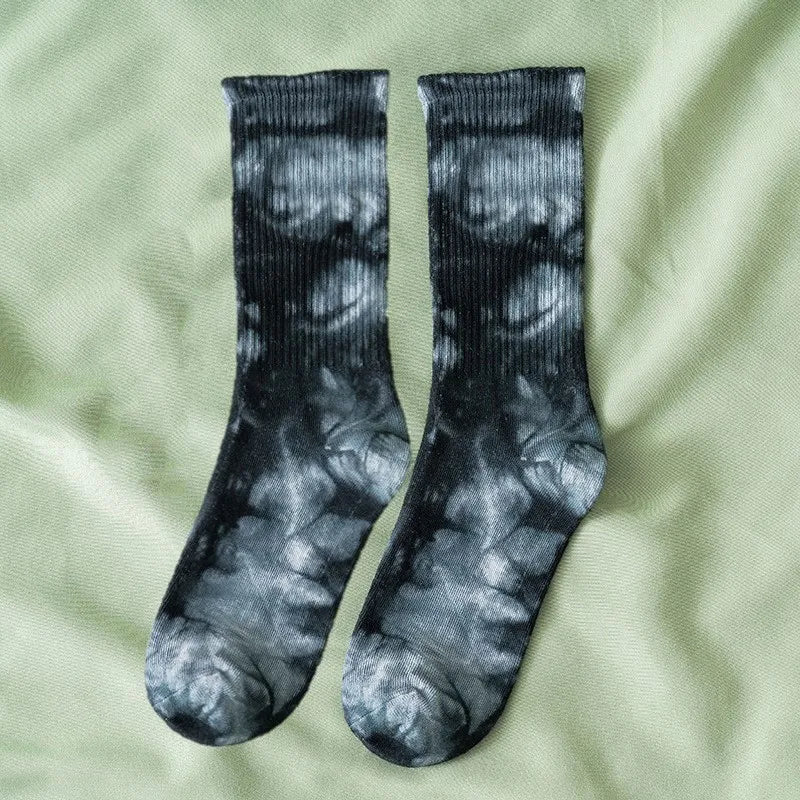 Cosmic Swirl Aesthetic Tie-Dye Socks 1 One size Shoptery