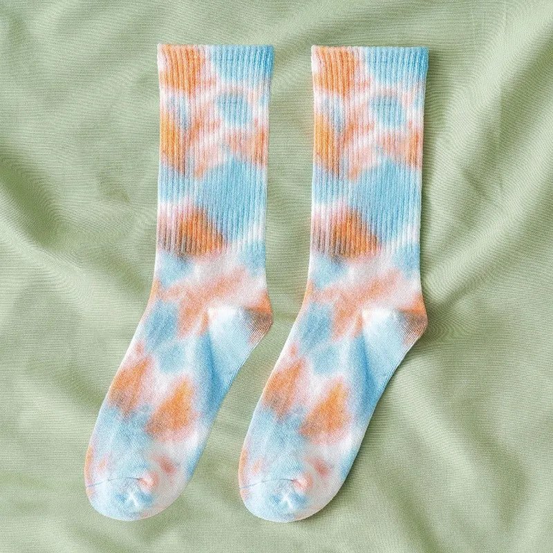 Cosmic Swirl Aesthetic Tie-Dye Socks 10 One size Shoptery