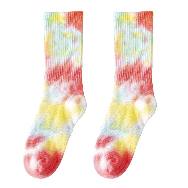 Cosmic Swirl Aesthetic Tie-Dye Socks Shoptery