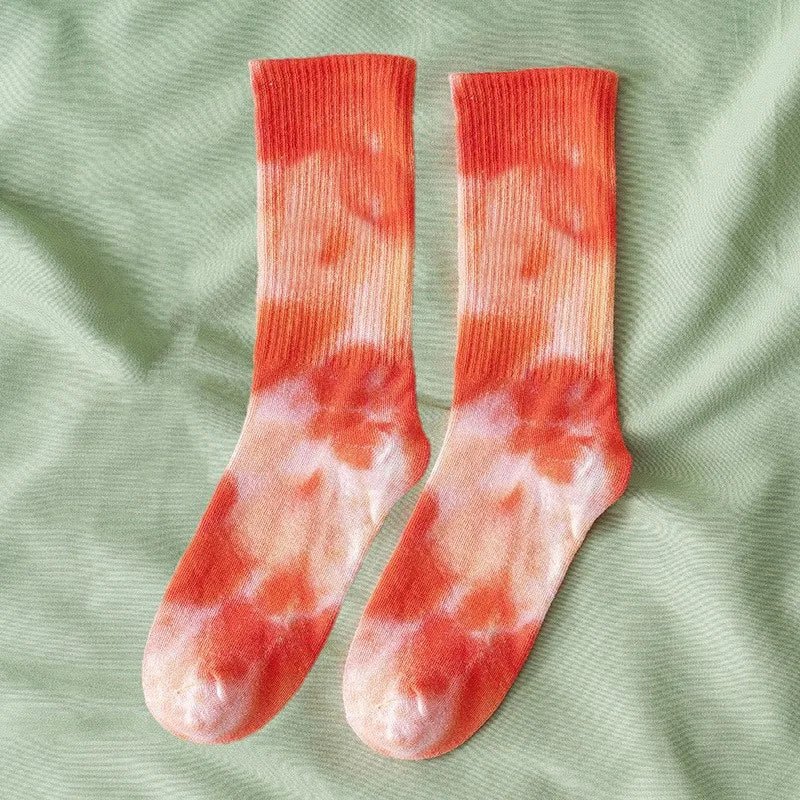 Cosmic Swirl Aesthetic Tie-Dye Socks 4 One size Shoptery