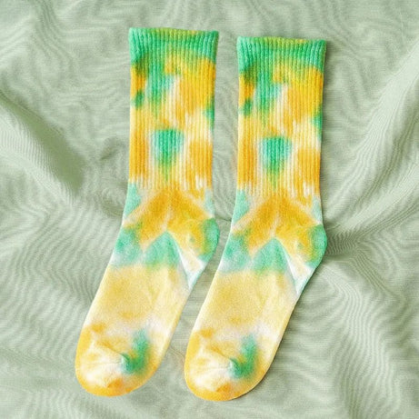 Cosmic Swirl Aesthetic Tie-Dye Socks 3 One size Shoptery