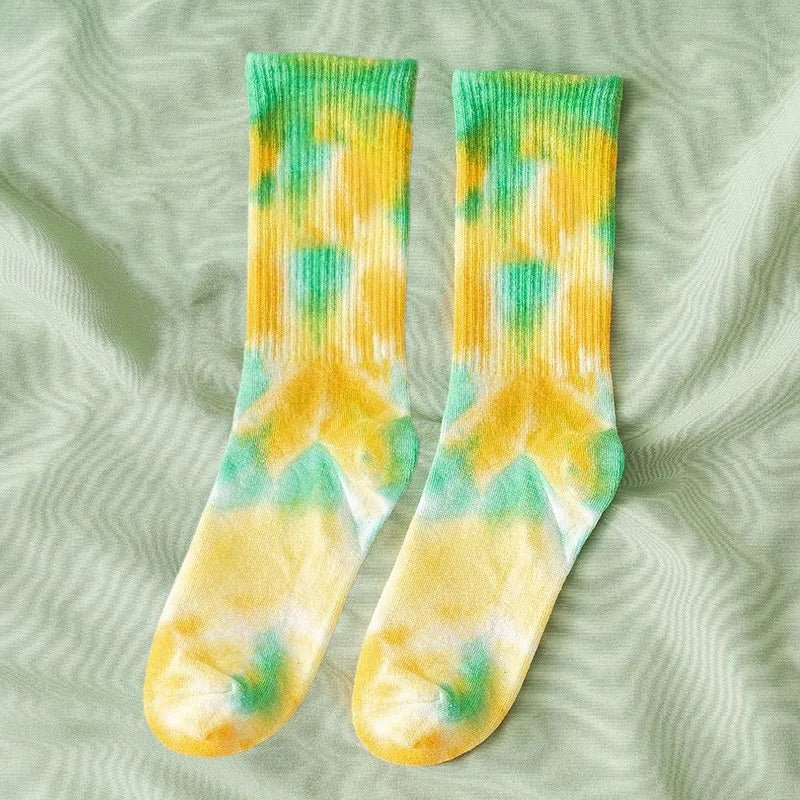 Cosmic Swirl Aesthetic Tie-Dye Socks 3 One size Shoptery