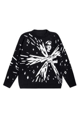 Alt Cosmic Vision Graphic Sweater Black Shoptery